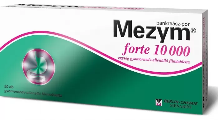 Mikszáth Gyógyszertár - Mezym forte 10000 e gyomornedv ellenálló filmtabletta  50db
