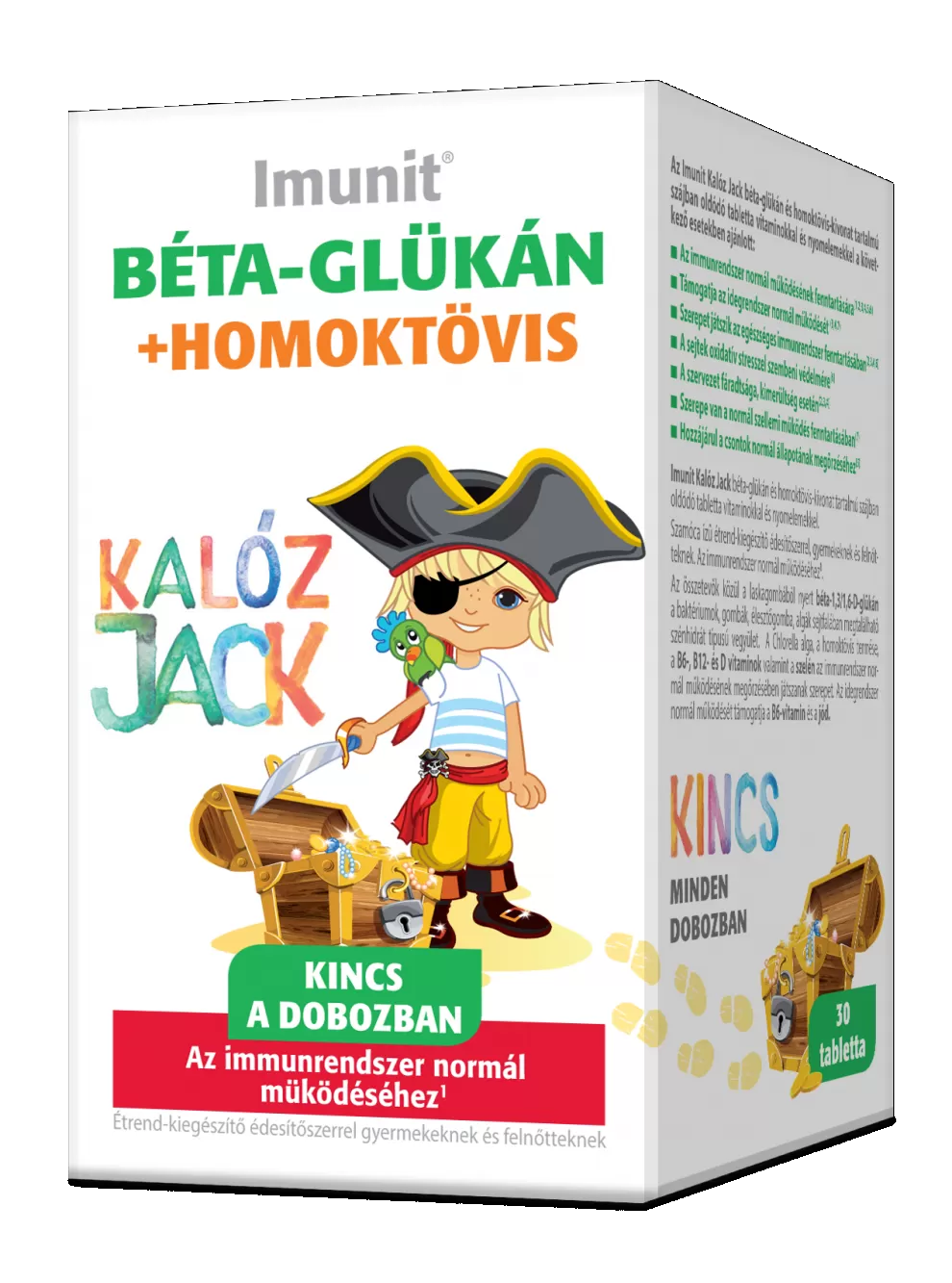 Mikszáth Gyógyszertár - Imunit beta-glukan kaloz jack tabletta 30x