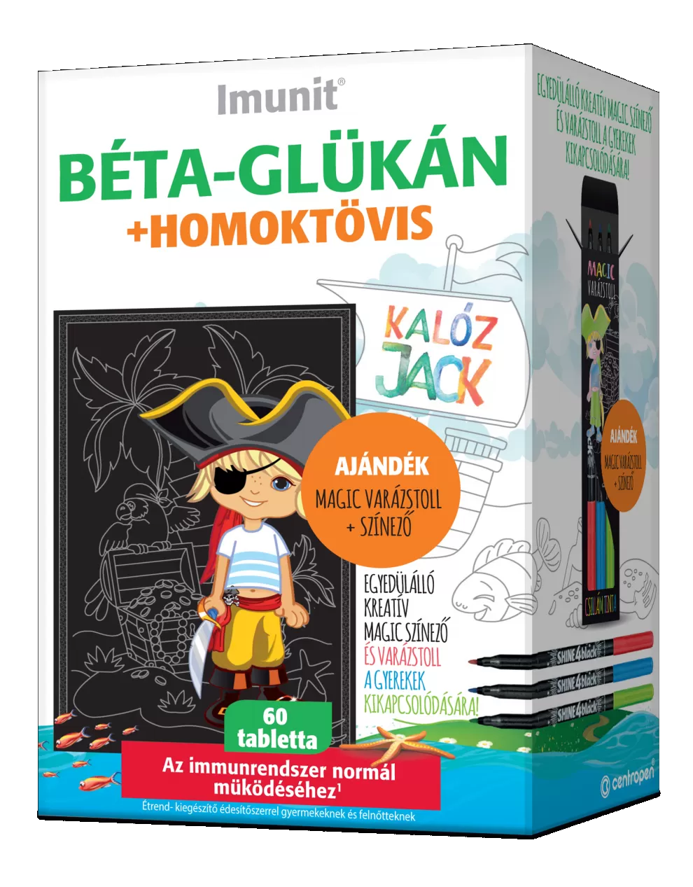 Mikszáth Gyógyszertár - Imunit beta-glukan kaloz jack tabletta 60x