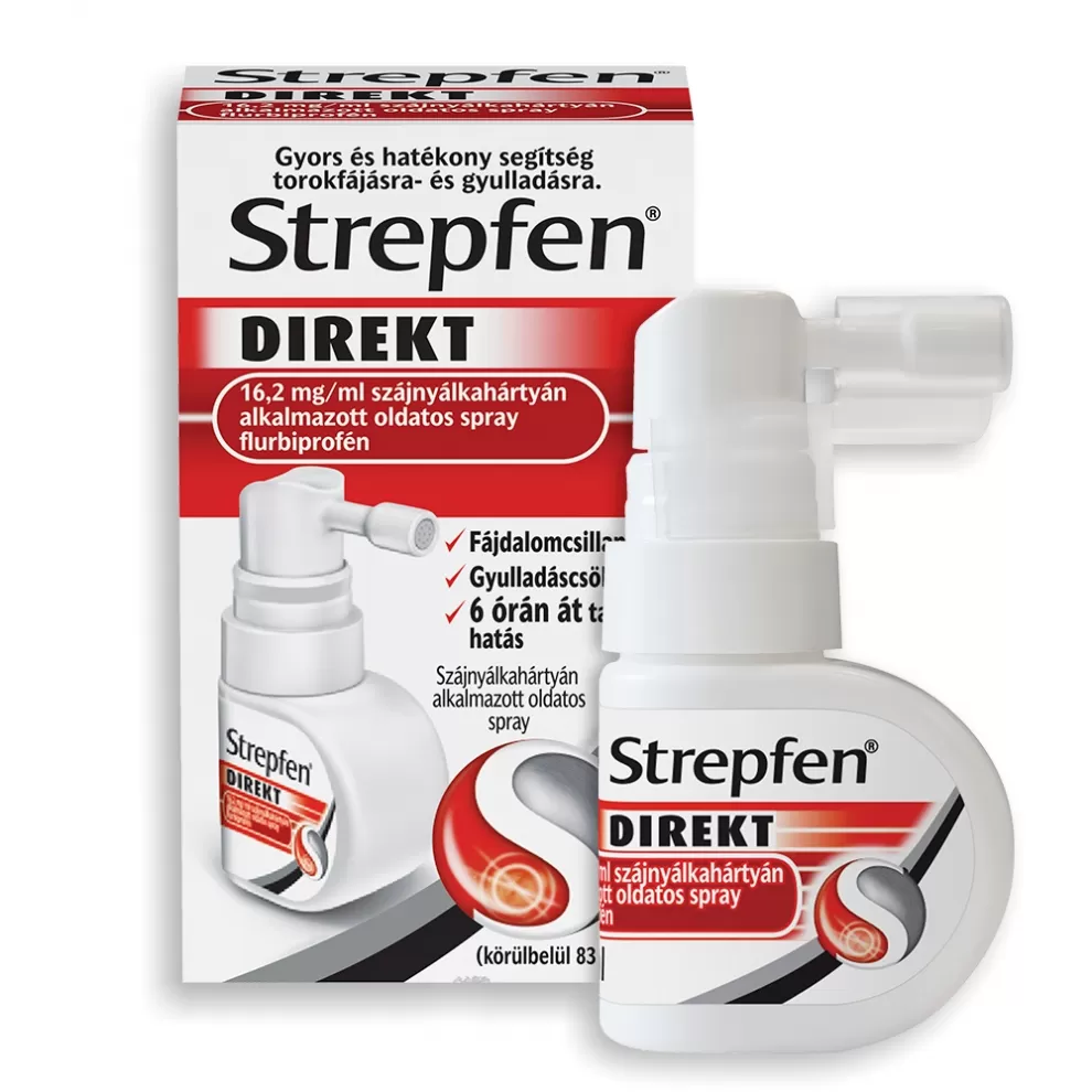 Mikszáth Gyógyszertár - Strepfen direkt 16,2mg/ml szájnyálkahártya spray 15ml