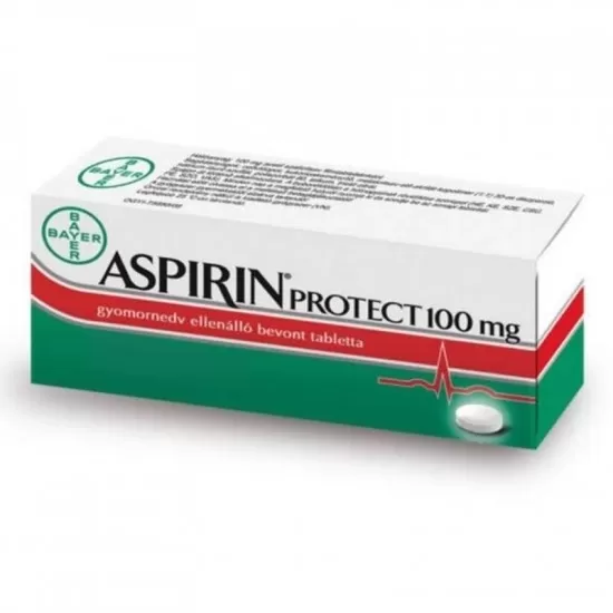 Mikszáth Gyógyszertár - Aspirin protect 100 mg gyomornedv ellenálló bevont tabletta 56x