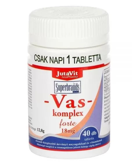 Mikszáth Gyógyszertár - Jutavit vas-komplex forte 18mg tabletta 40x