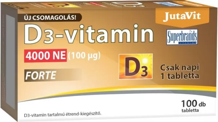 Mikszáth Gyógyszertár - Jutavit d3-vitamin 4000ne forte tabletta 100x