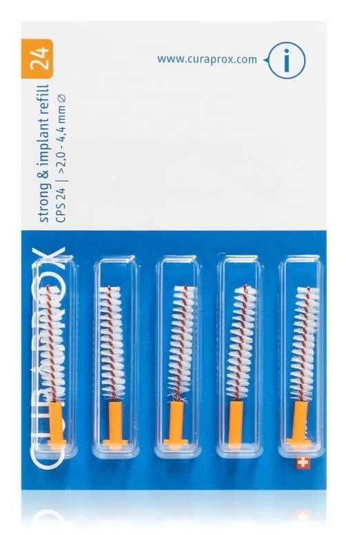 Mikszáth Gyógyszertár - Curaprox cps24 strong&implant narancs fogköz kefefe 5x