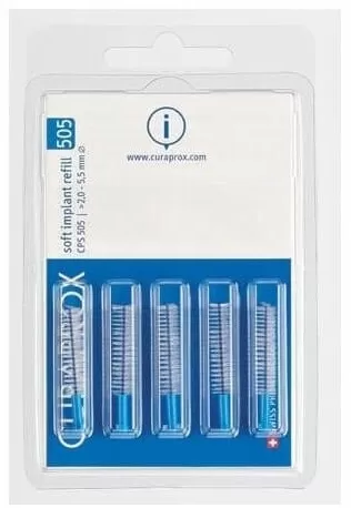 Mikszáth Gyógyszertár - Curaprox cps505 soft implant kék fogkötisztító kefe 5x