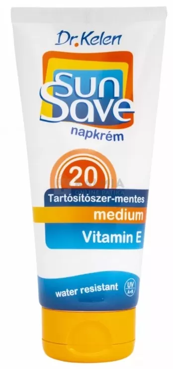Mikszáth Gyógyszertár - Dr kelen sunsave f20 napkrém 100ml