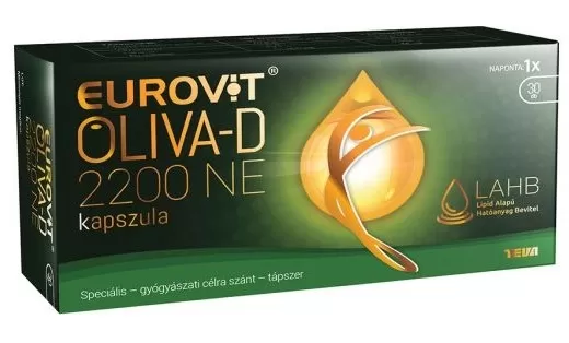 Mikszáth Gyógyszertár - Eurovit oliva-d 2200ne étrendkiegészítő kapszula. 30x