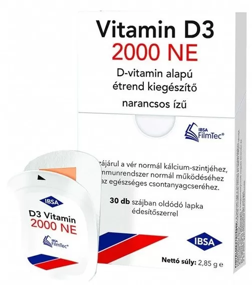 Mikszáth Gyógyszertár - Ibsa d3-vit.2000ne szájban oldódó lapka 30x