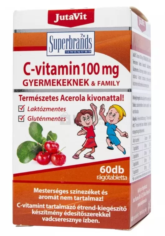 Mikszáth Gyógyszertár - Jutavit acerola c 100 mg retard tabletta gyermek 60x