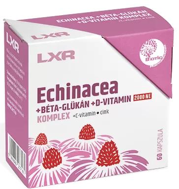 Mikszáth Gyógyszertár - Lxr echinacea+béta-glükán+d-vitamin komplesz kapszula 60x