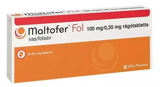 Mikszáth Gyógyszertár - Maltofer fol 100mg/0,35mg rágótabletta 30x