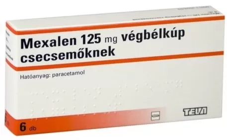 Mikszáth Gyógyszertár - Mexalen  125 mg végbélkúp csecsemőknek 6x