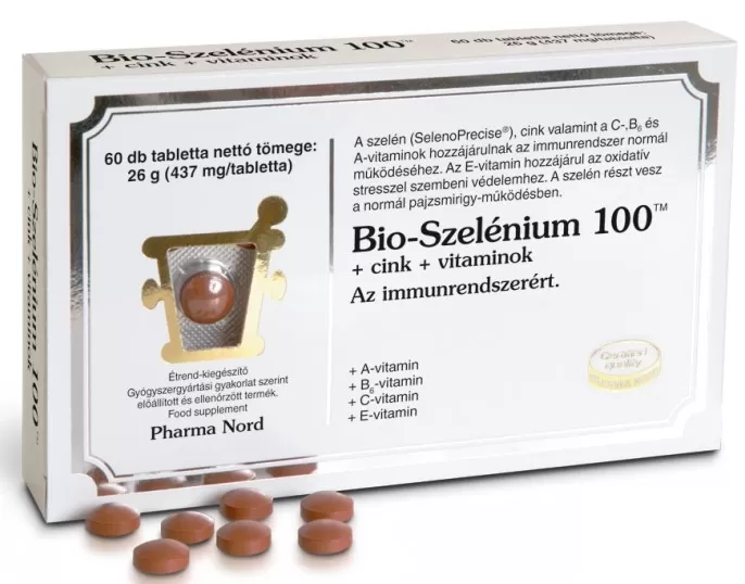 Mikszáth Gyógyszertár - Pharmanord bio-szelenium 100+zn+vitamin tabletta  60x