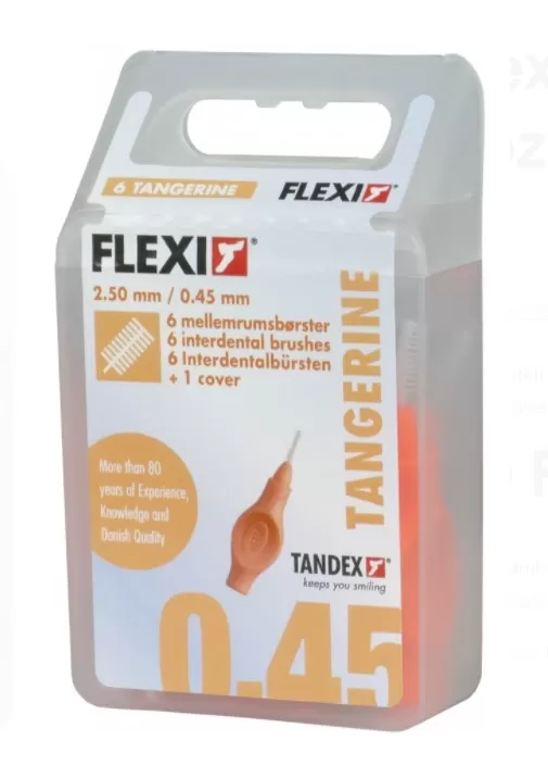 Mikszáth Gyógyszertár - Tandex flexi narancs 0.45mm fogközkefe 6x