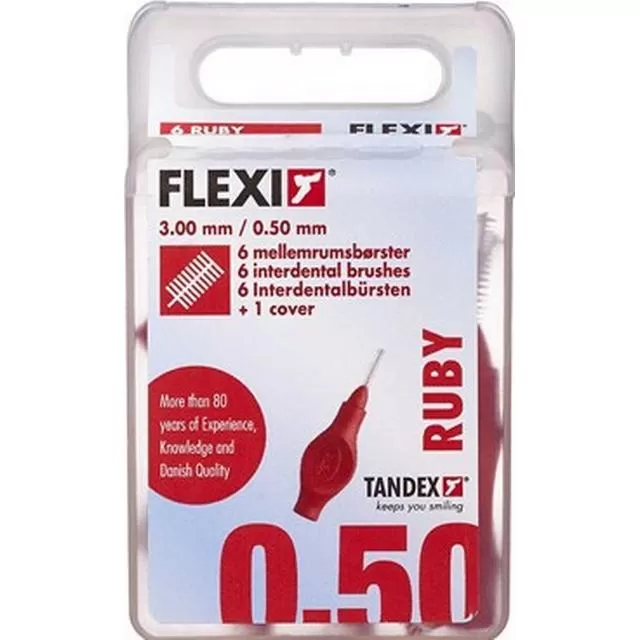 Mikszáth Gyógyszertár - Tandex flexi ruby 0.50mm fogközkefe 6x