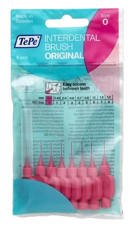 Mikszáth Gyógyszertár - Tepe interdentális kefe 0,4mm pink 8x