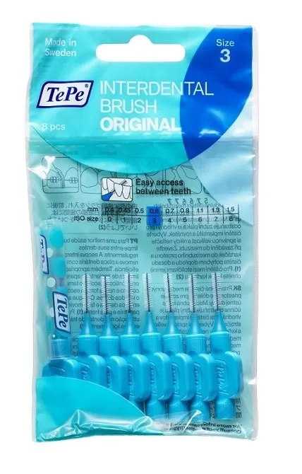 Mikszáth Gyógyszertár - Tepe interdentális kefe 0,6mm kék 8x