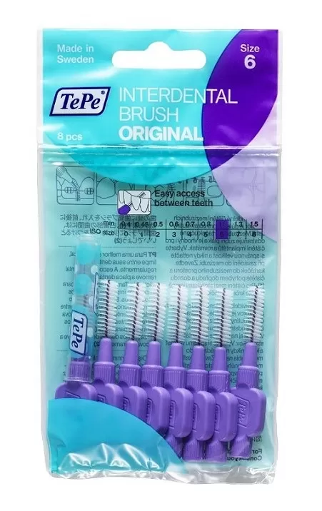 Mikszáth Gyógyszertár - Tepe interdentális kefe 1.1mm lila  8x