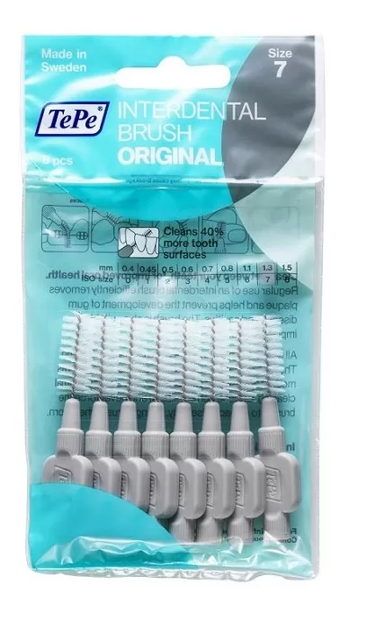 Mikszáth Gyógyszertár - Tepe interdentális kefe 1.3mm szürke 8x