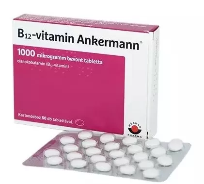 Mikszáth Gyógyszertár - B12-vitamin ankermann 1000mcg bevont tabletta  50x