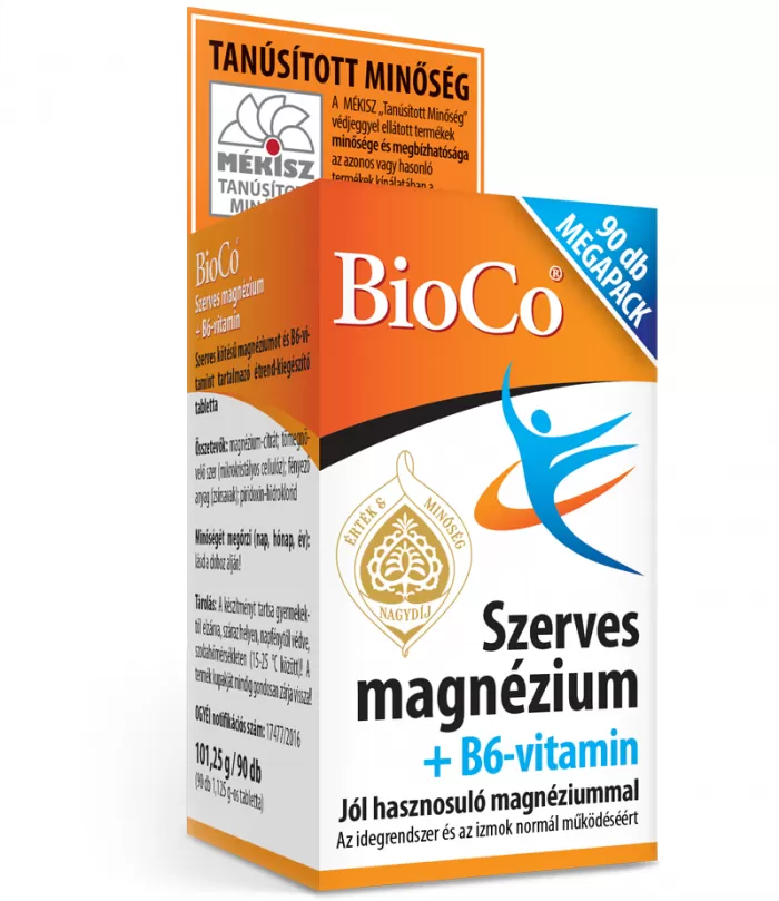 Mikszáth Gyógyszertár - Bioco szerves magnézium b6 tabletta  90x