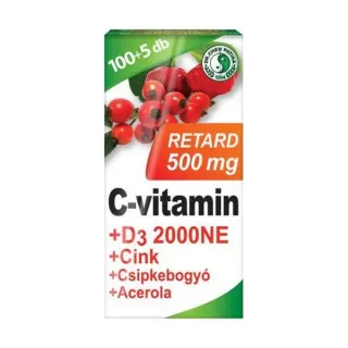 Mikszáth Gyógyszertár - Dr chen c-vitamin 500mg retard+d3+acerola tabletta 105x